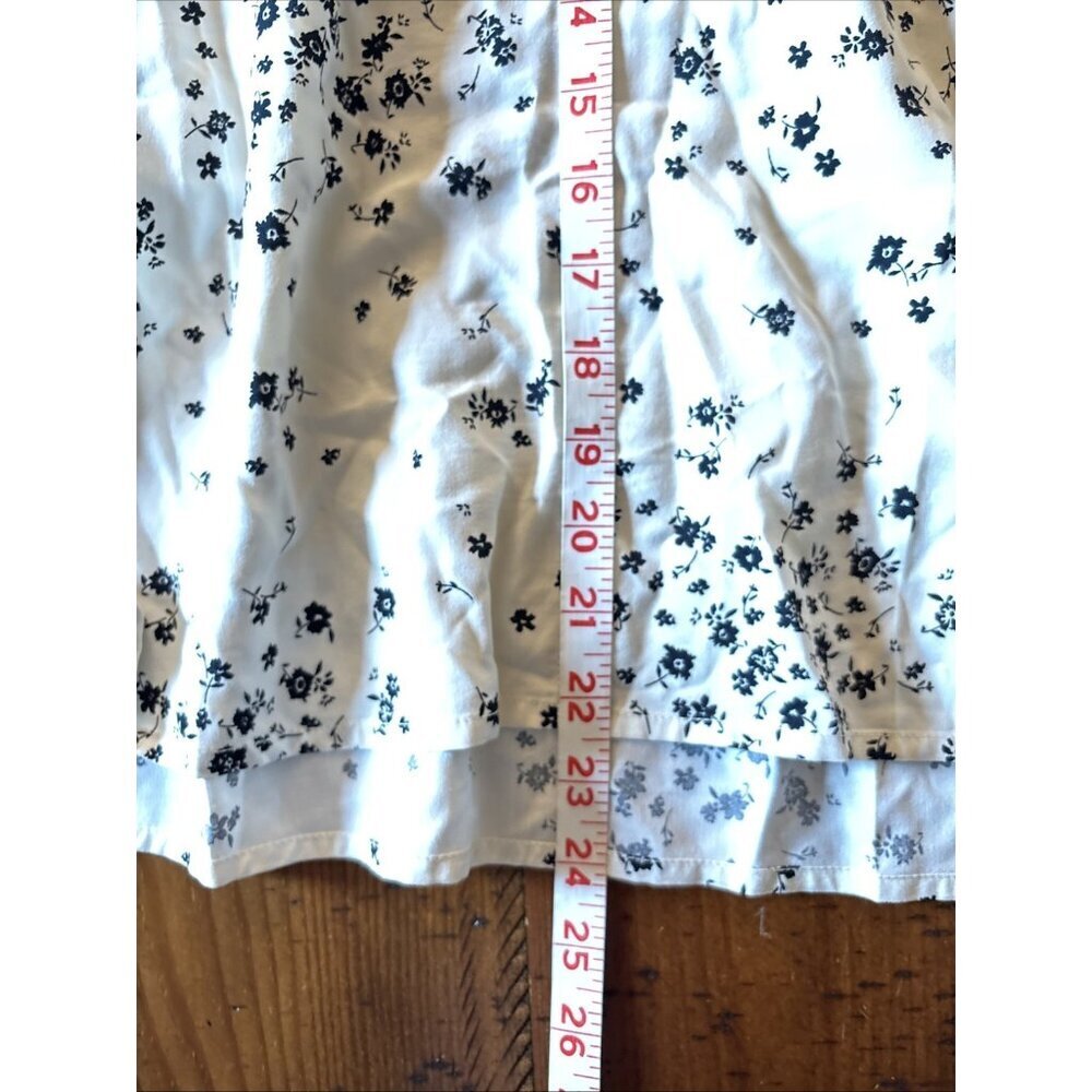 Gap Short Sleeve Blouse Off White Floral Size Small NWT - Picture 6 of 6